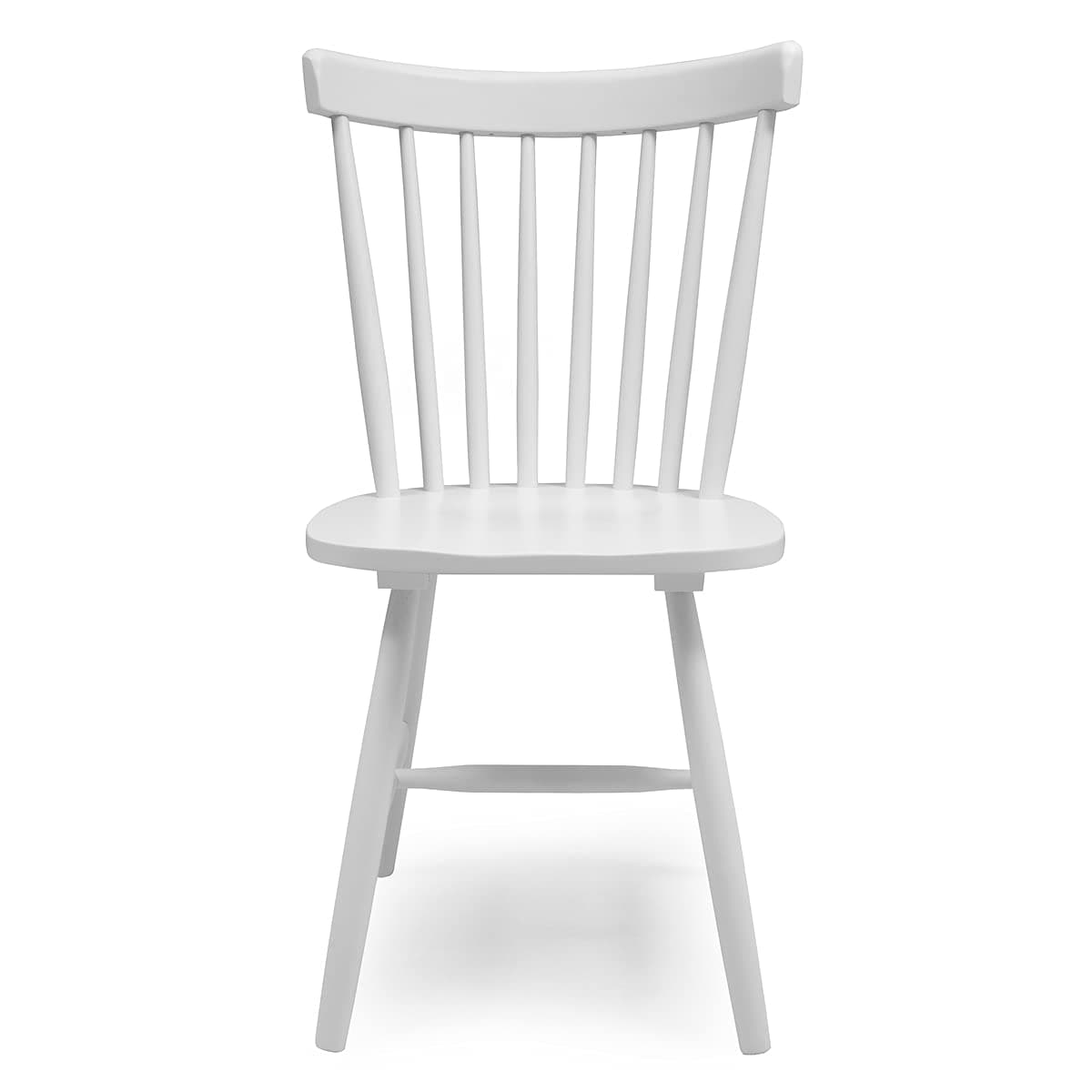 Silla Windsor blanca de madera