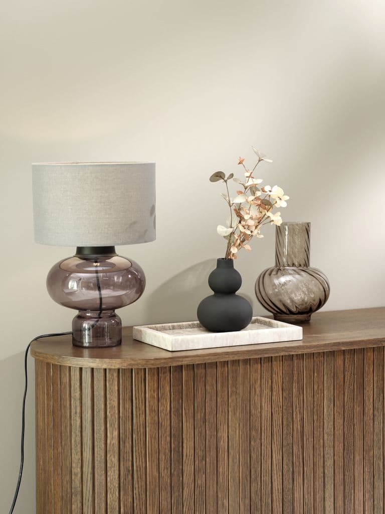 Jarrón decorativo VILLY gris
