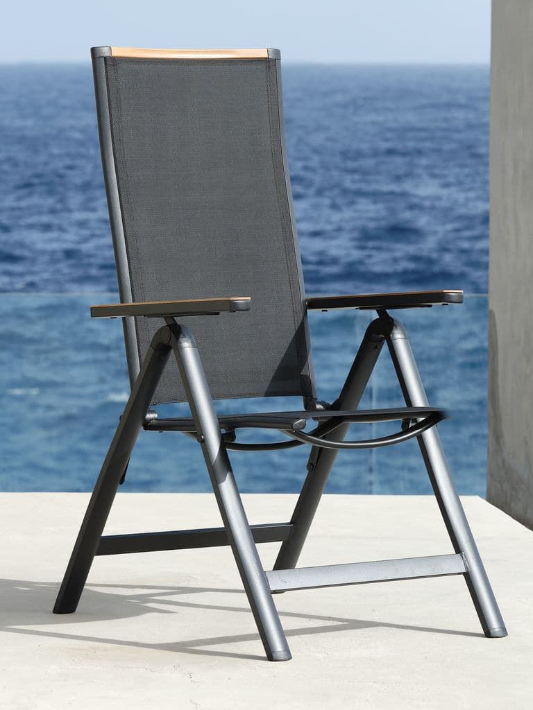 Silla reclinable BREDSTEN negra