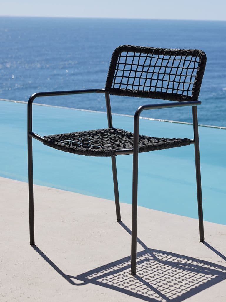 Silla apilable LABING negra