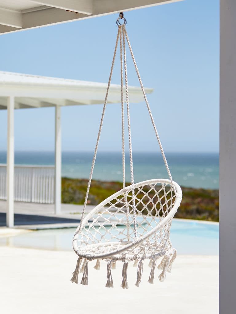 Silla Colgante NITTEDAL Ø80 blanco crudo