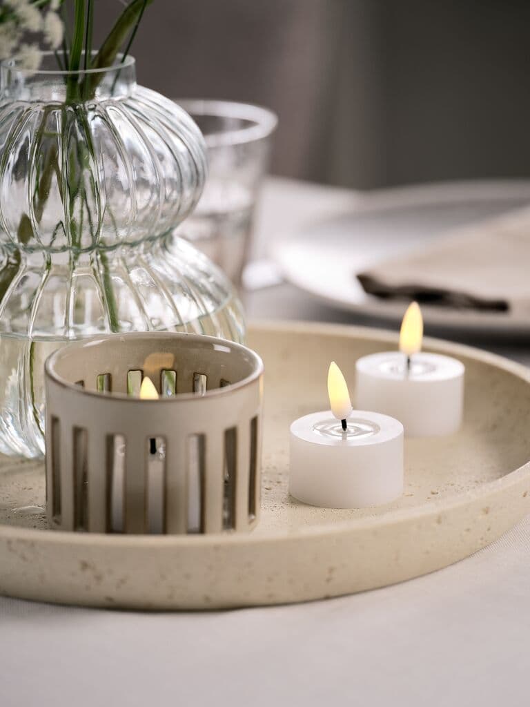 Velas pequeñas LED blancas con temporizador