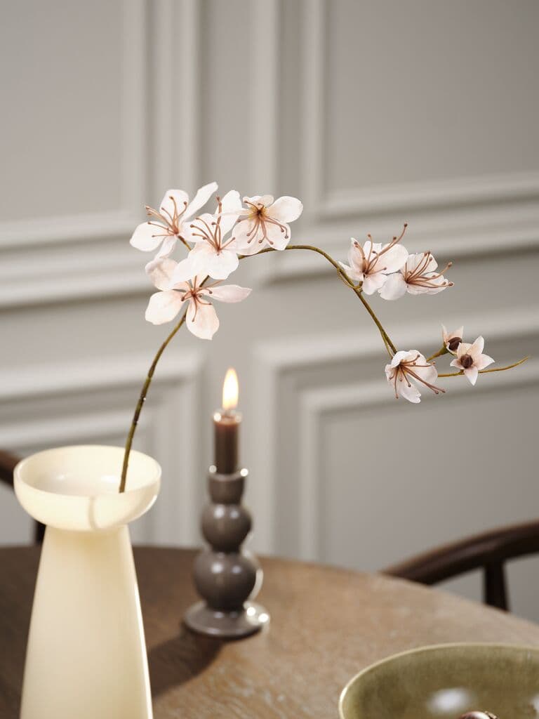 Flor artificial OLA A80cm colgante blanca
