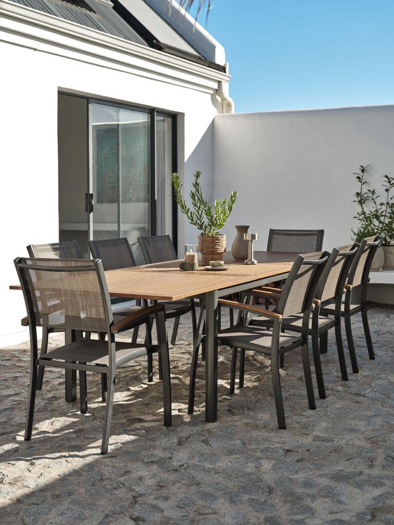 Mesa de jardín de madera dura ULBJERG A99xL214/297