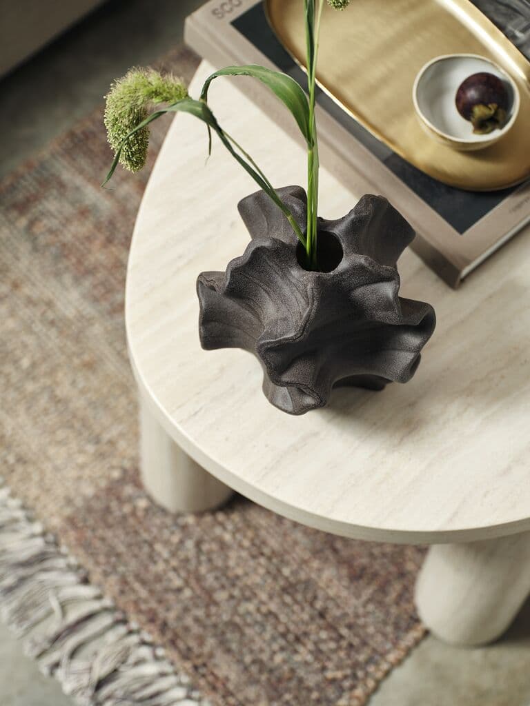Jarrón Vilhelm A18 cm marrón oscuro