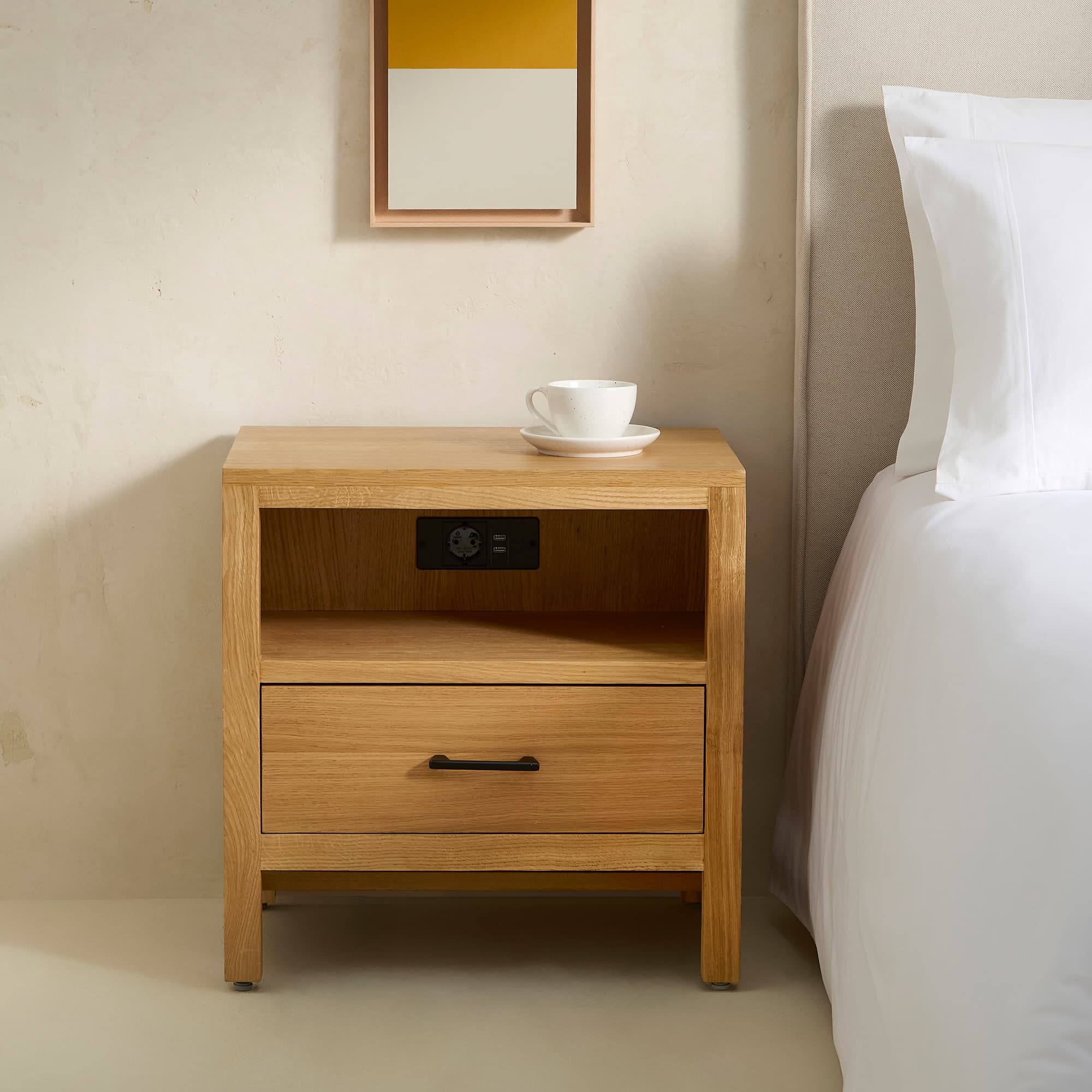 mesita de noche madera, mesita de noche nórdica