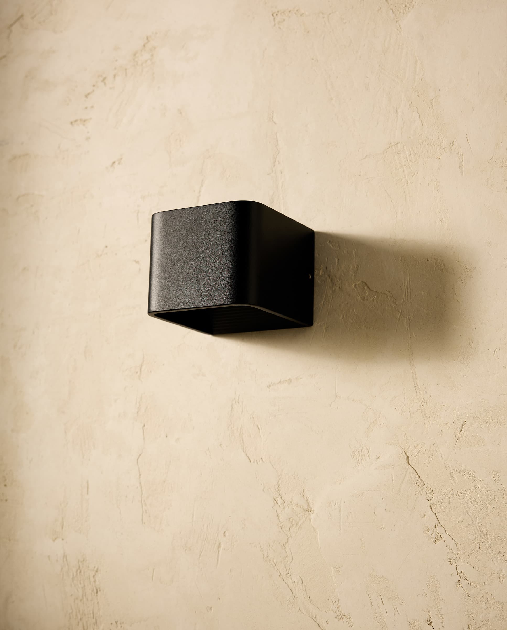 Aplique de pared LED Cubic 10 negro