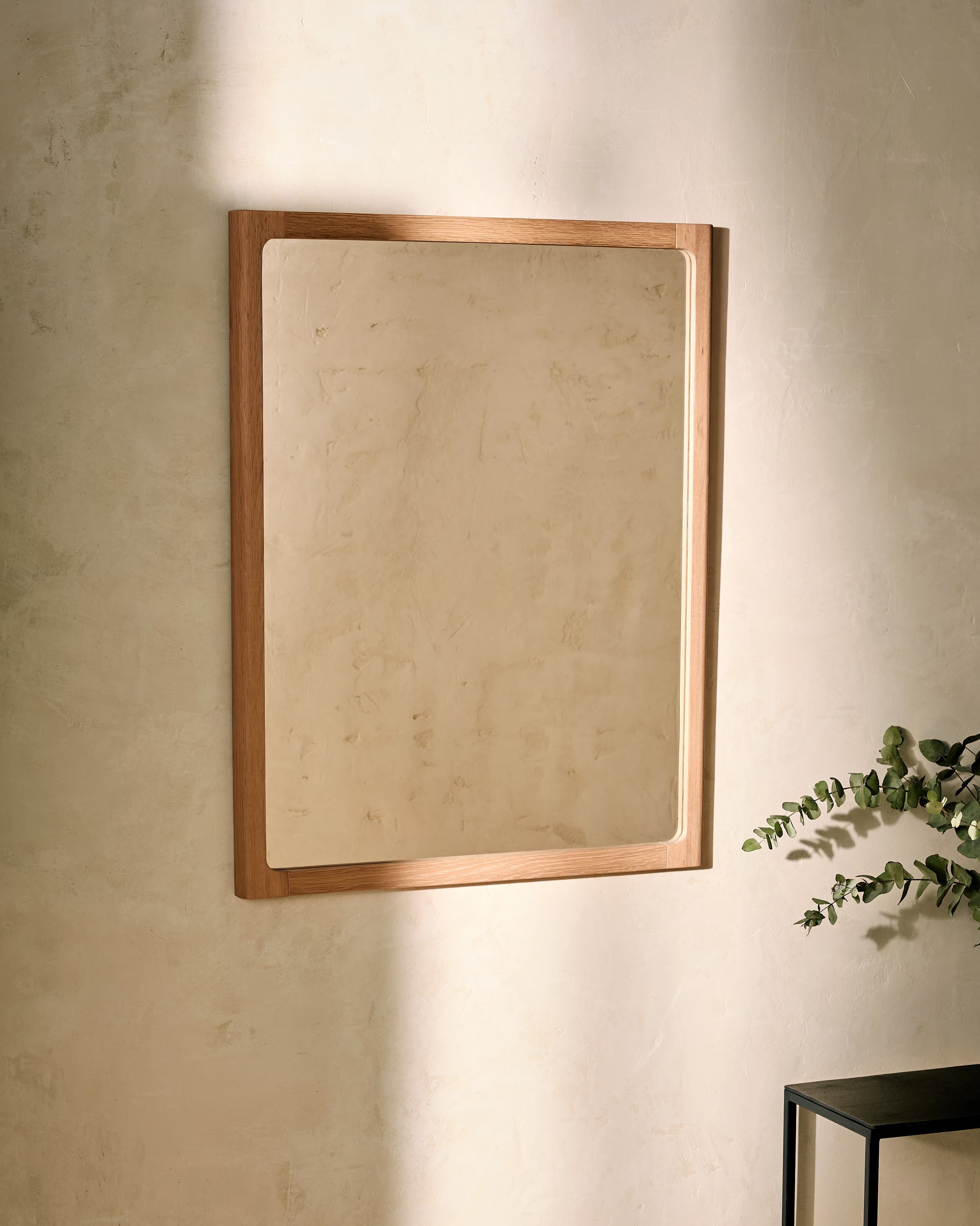 Espejo de pared de madera Babylon