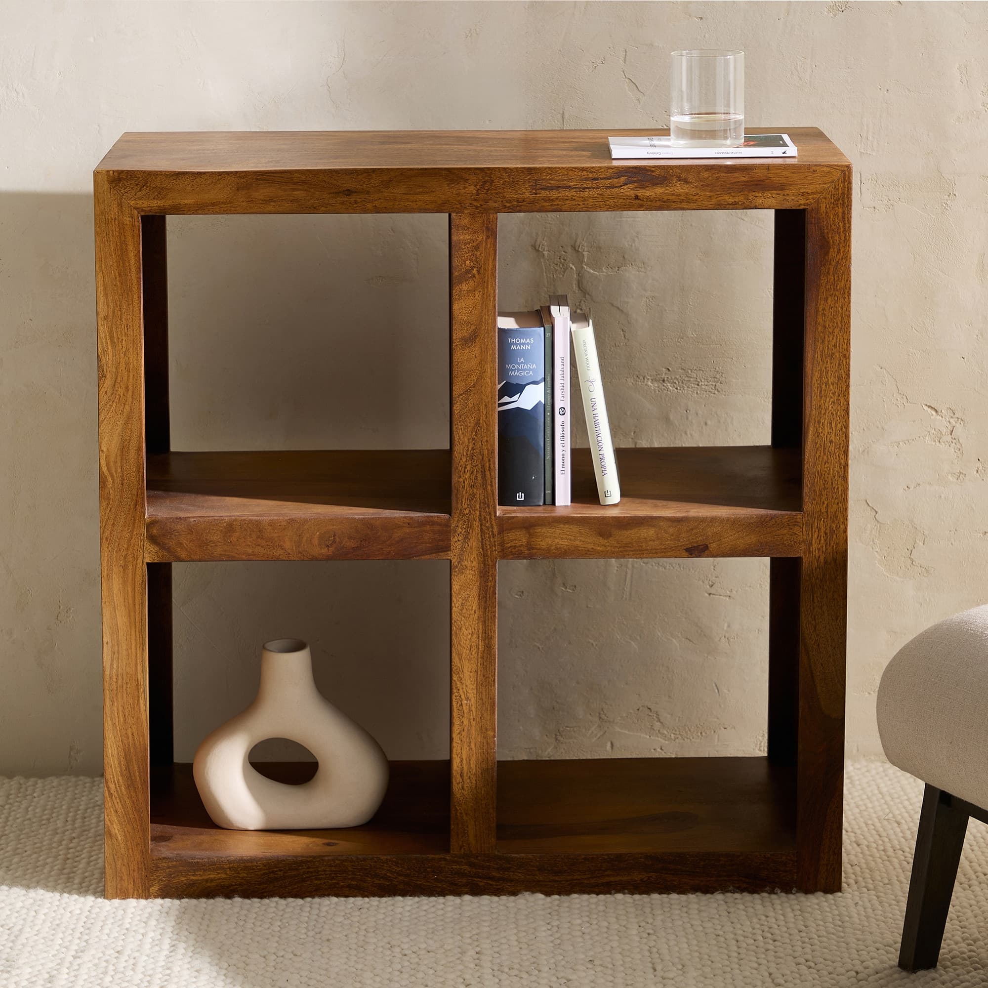 Estantería de madera de palisandro Bombay
