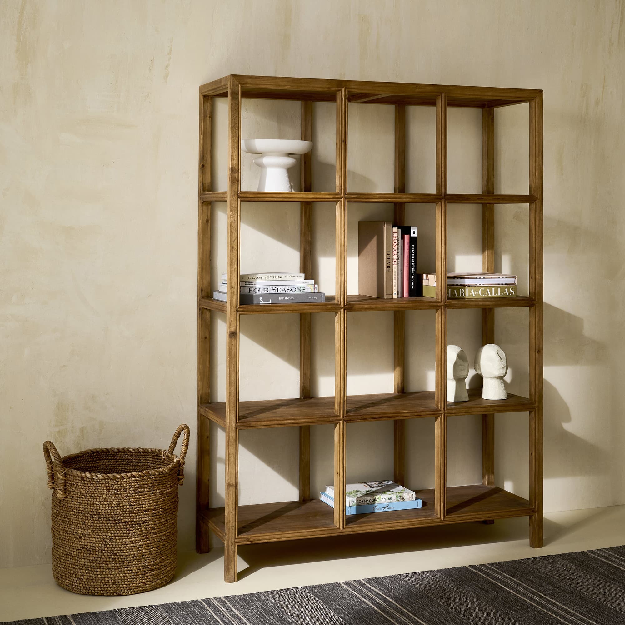 Estantería de madera de pino reciclado Manado