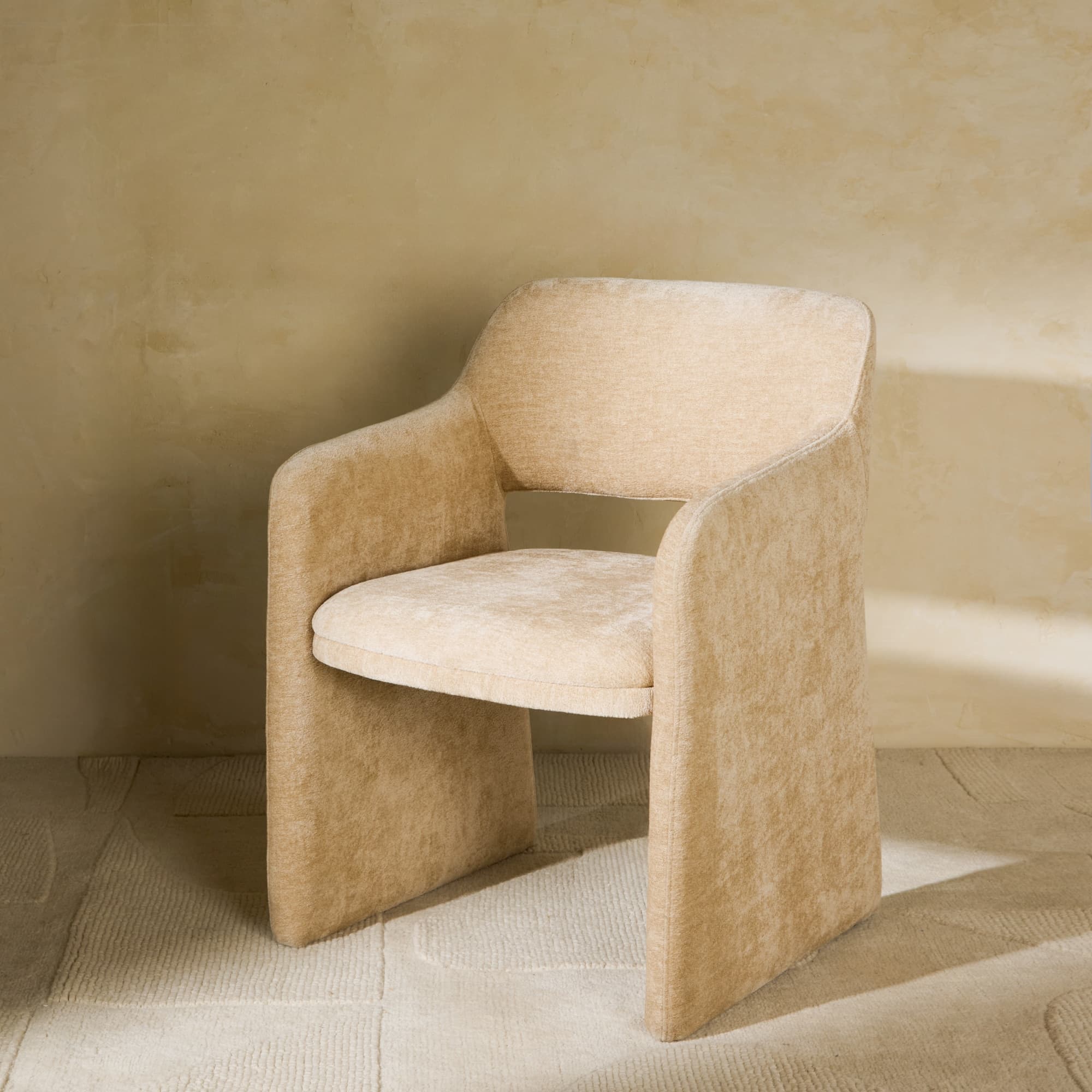 Sillón tapizado Manhattan beige