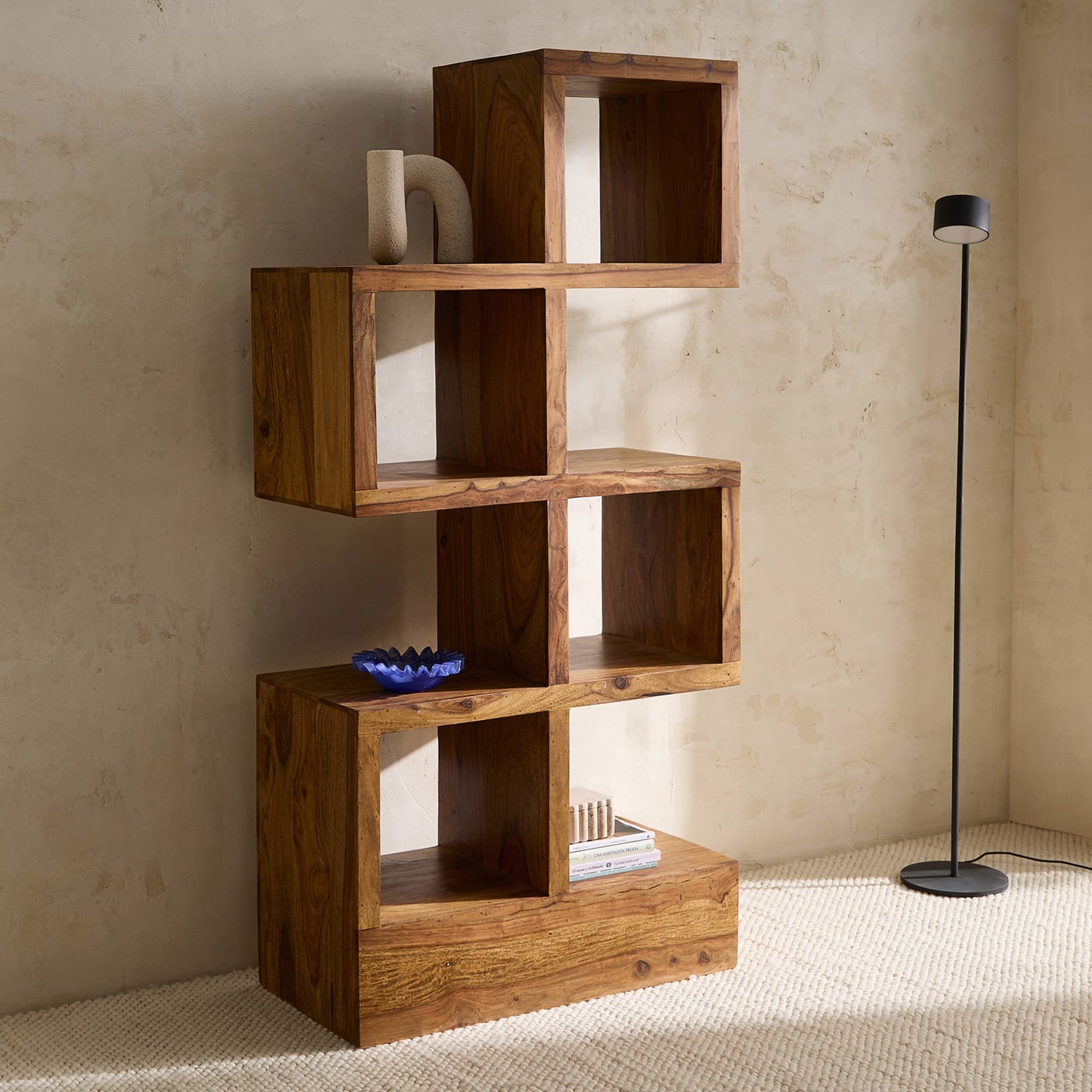 Estantería de madera de palisandro Bombay