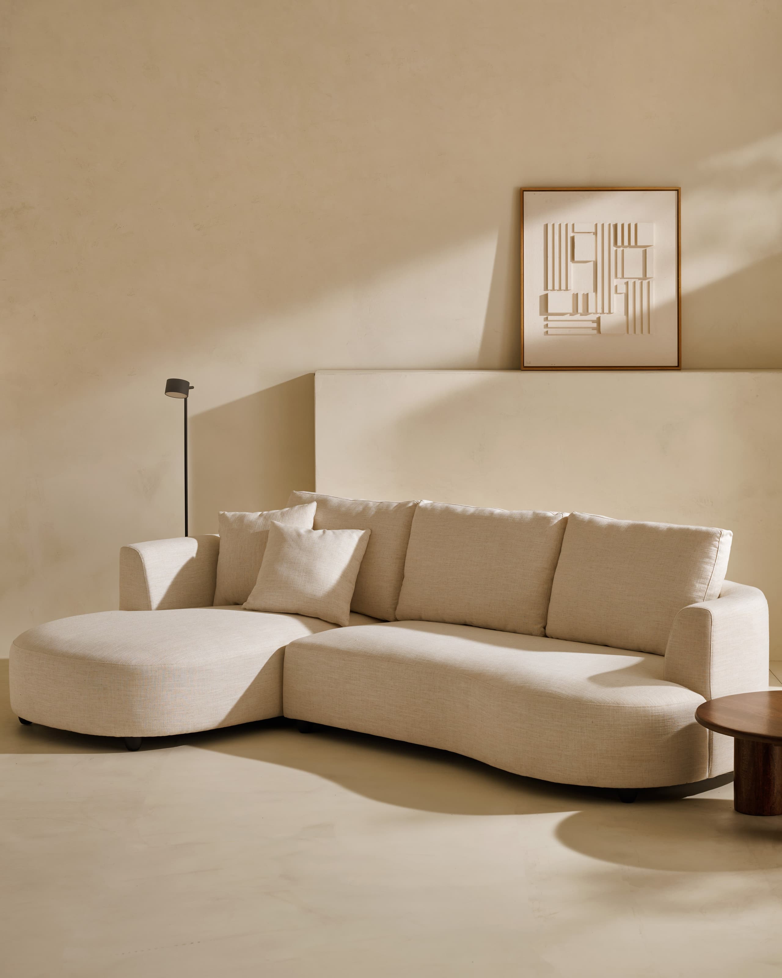 Sofá con chaiselongue Bremen de 5 plazas