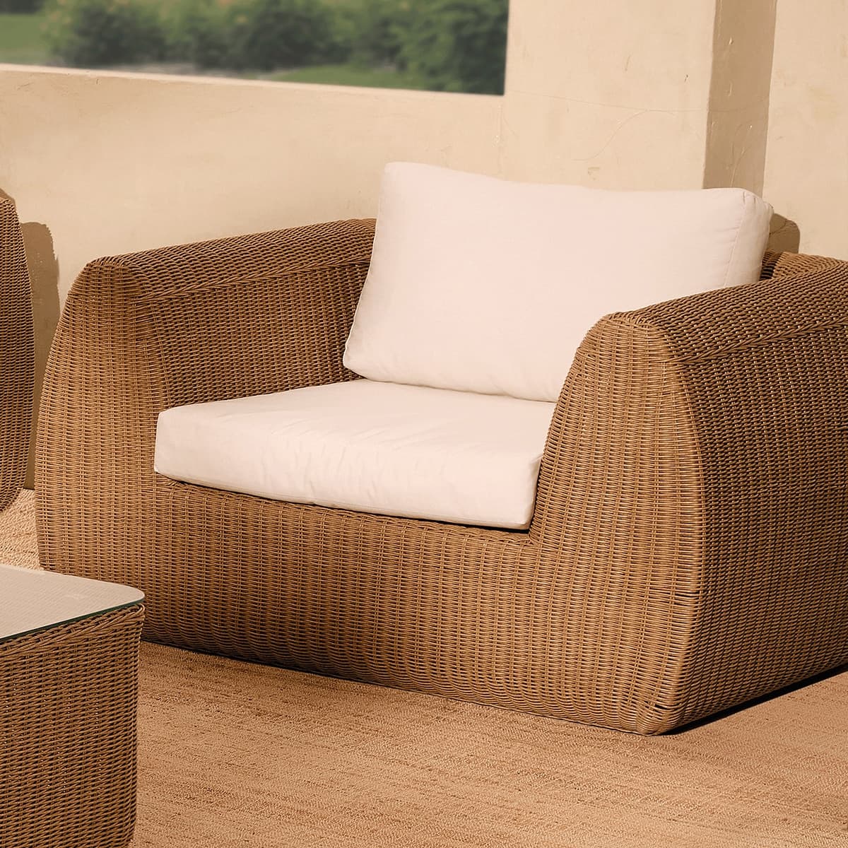 Sillón de jardín Ibiza de ratán sintético