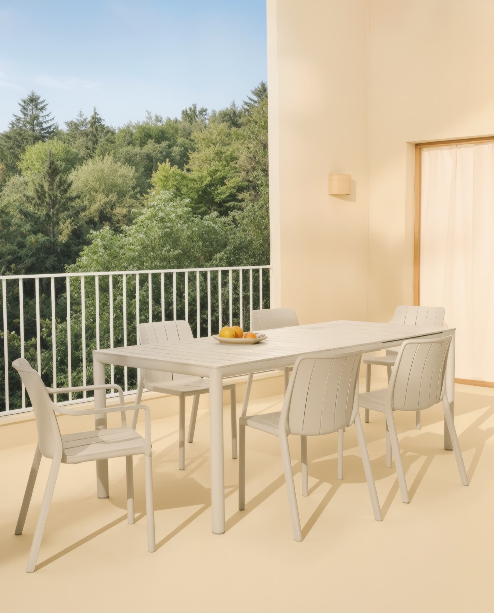 Conjunto de mesa y sillas de jardín Nardi Tévere y Tiberina