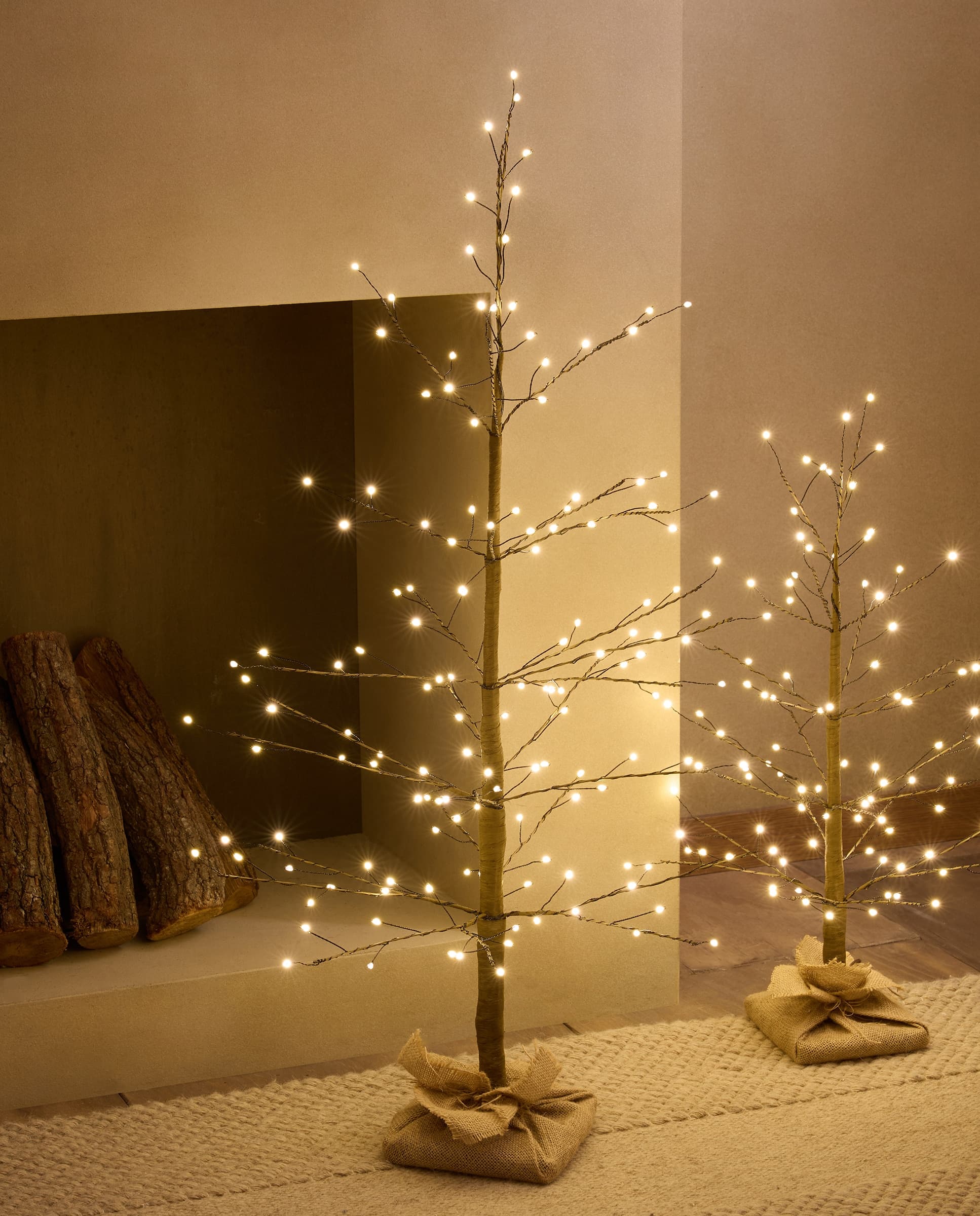 Árbol de mesa con luz LED Brides Navidad