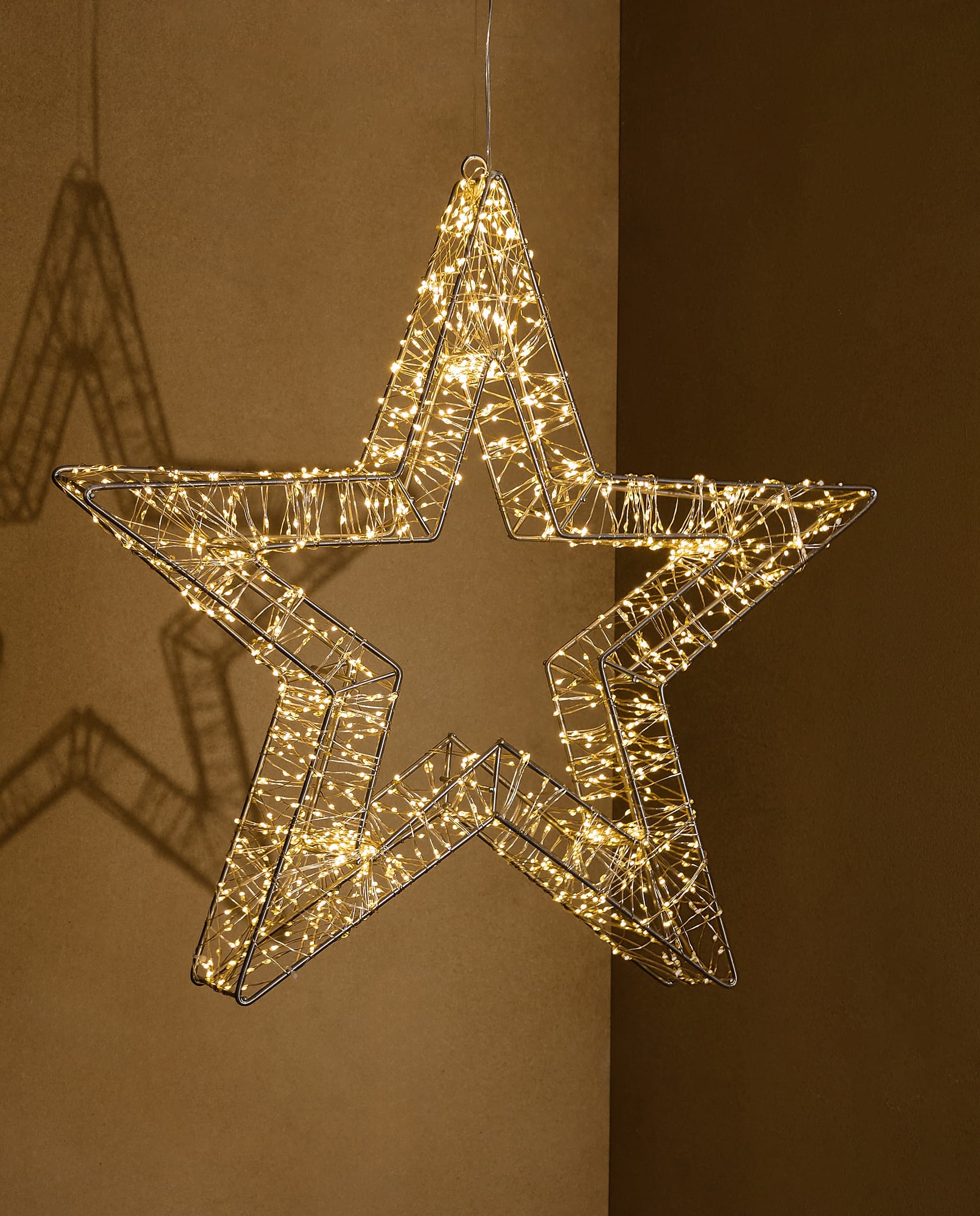 Estrella decorativa con luz LED para Navidad
