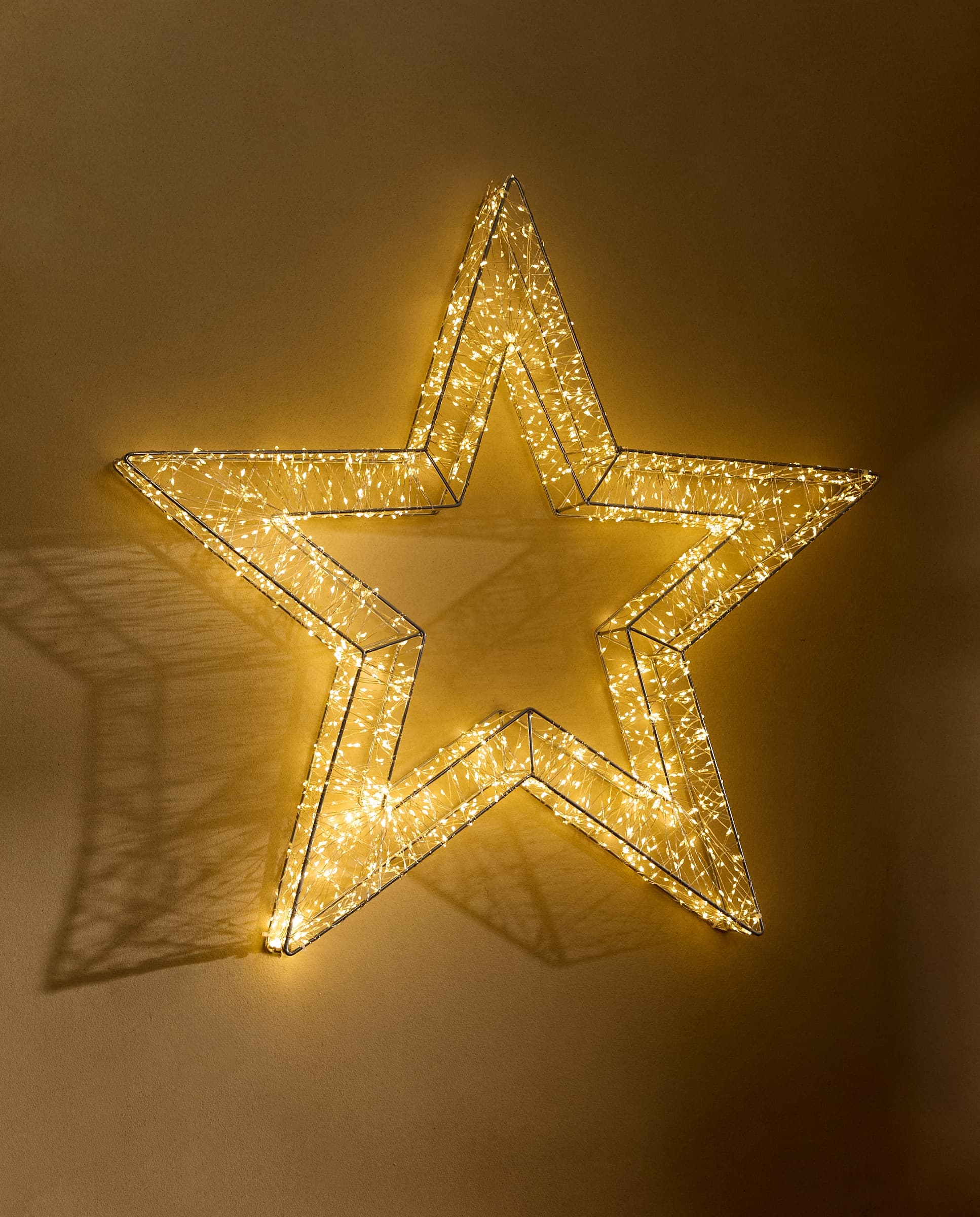 Estrella decorativa con luz LED para exterior