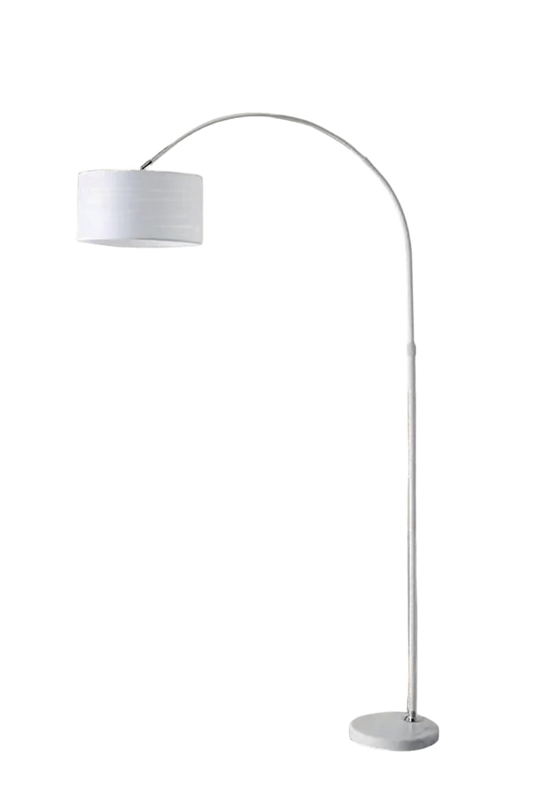 Lámpara de pie arco blanca moderna