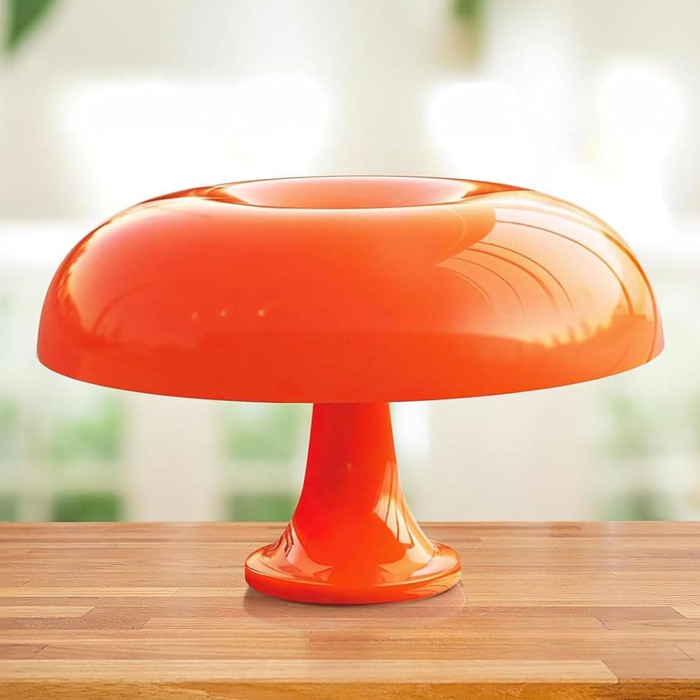 Lámpara de mesa seta naranja