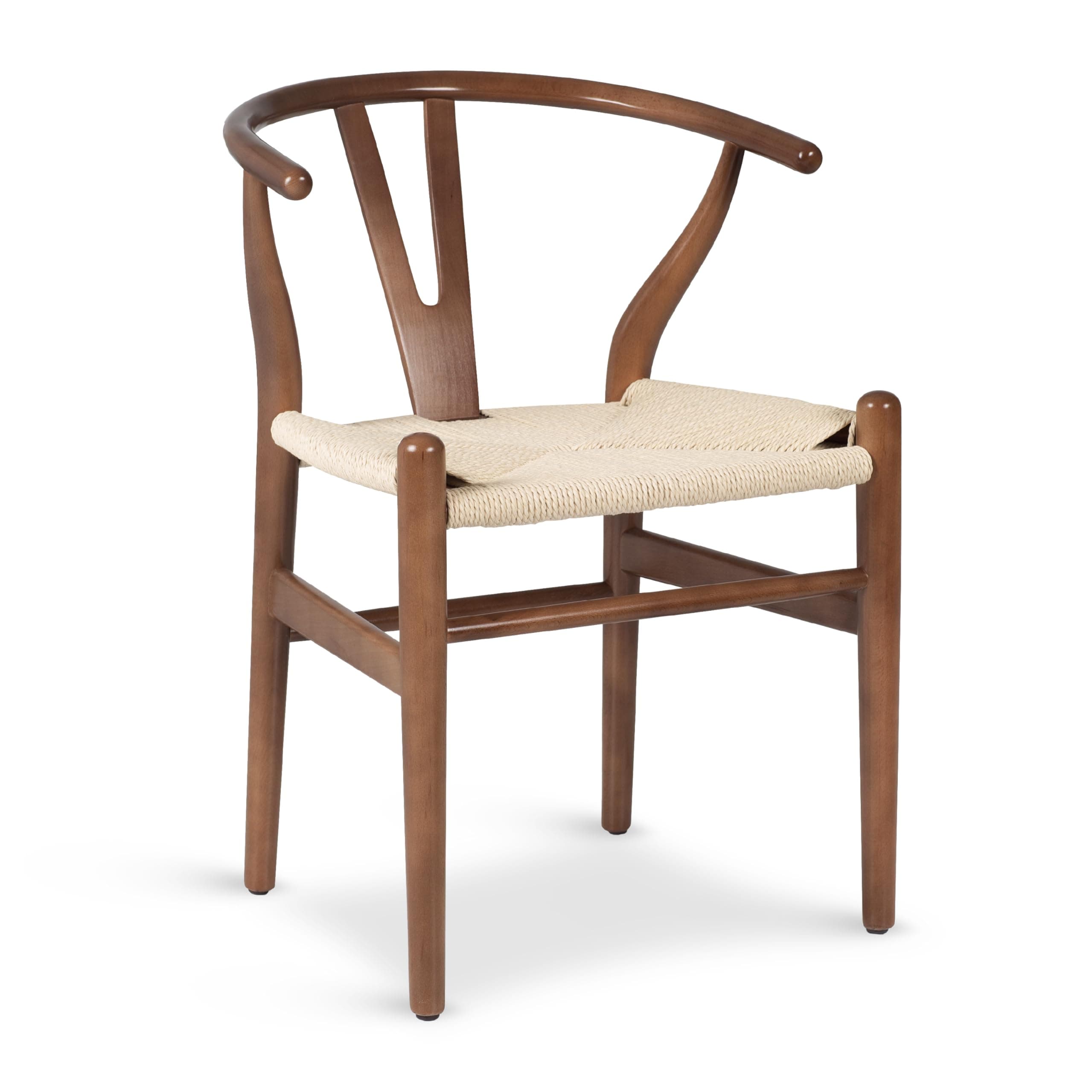 Silla Wishbone de madera y cuerda natural