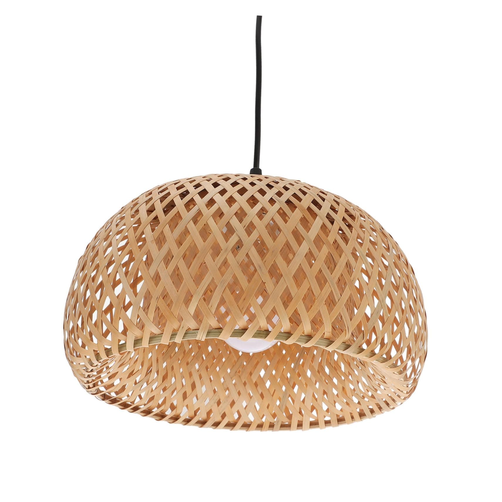 Lámpara de techo colgante de bambú natural