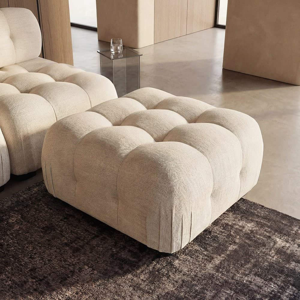 Puf modular de tejido arena