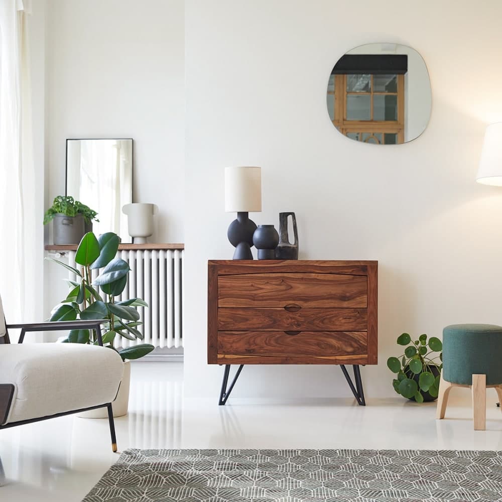 cómoda madera palisandro, cómoda estilo mid-century