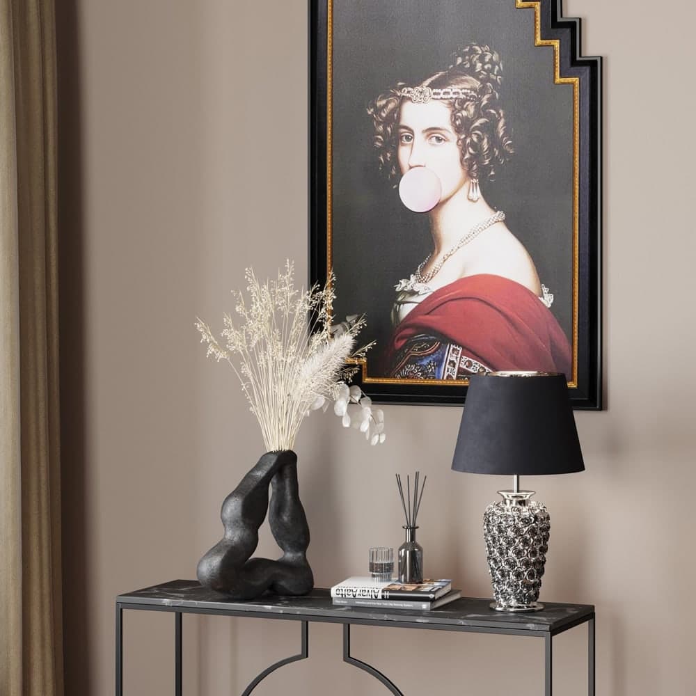 lámpara de mesa decorativa, lámpara de sobremesa glam
