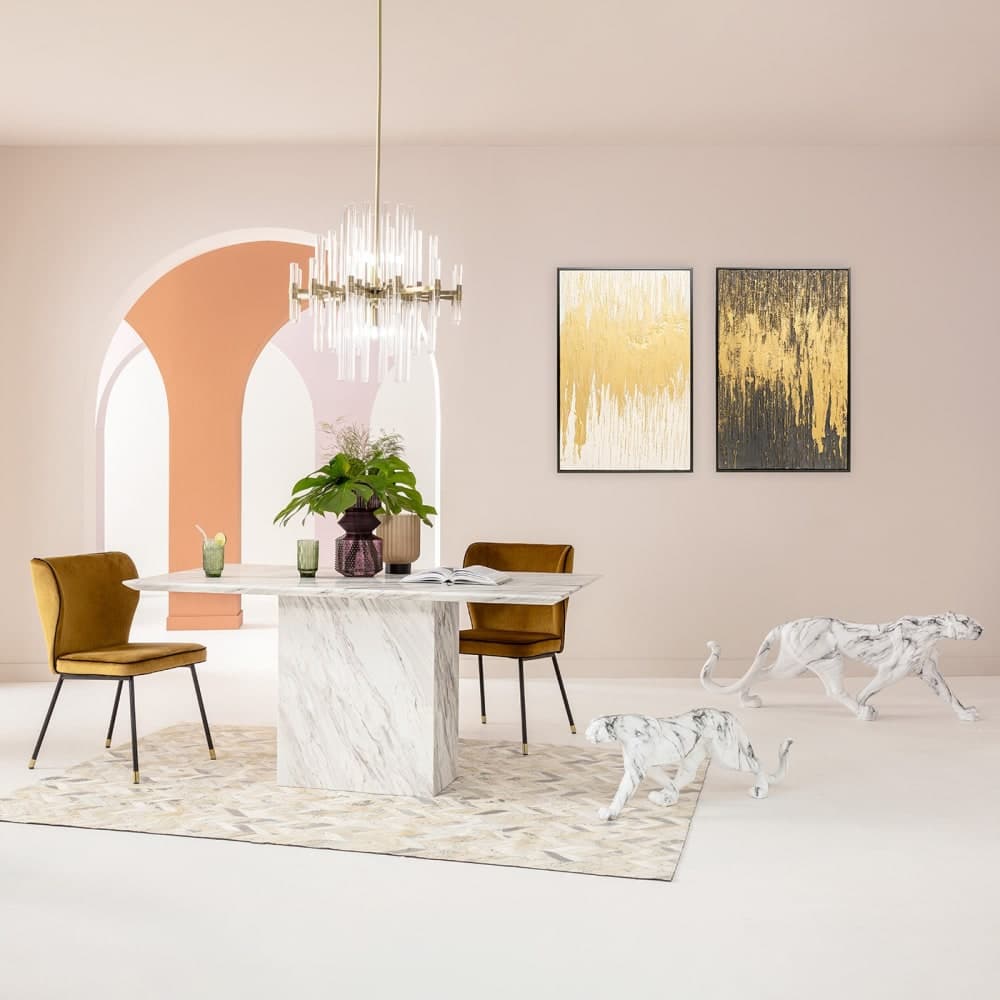 mesa comedor mármol rectangular, mesa de mármol 160x90