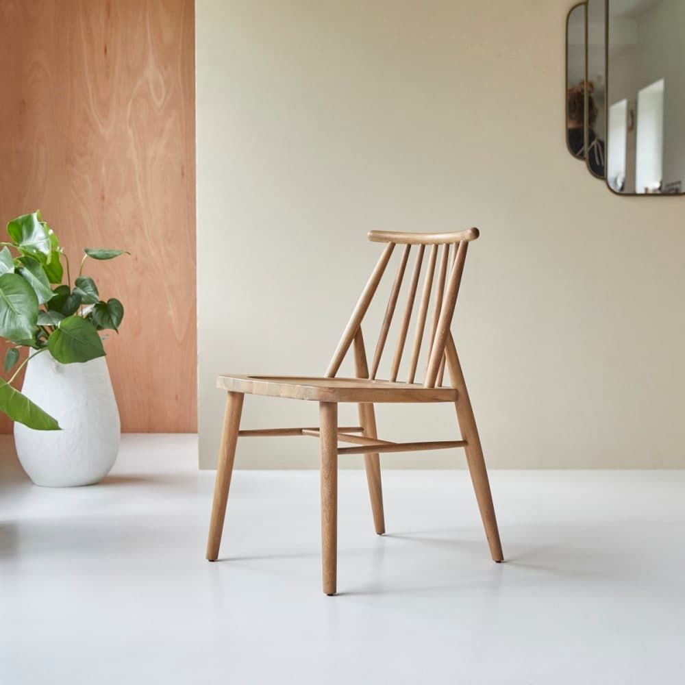 silla madera acacia, silla comedor estilo windsor