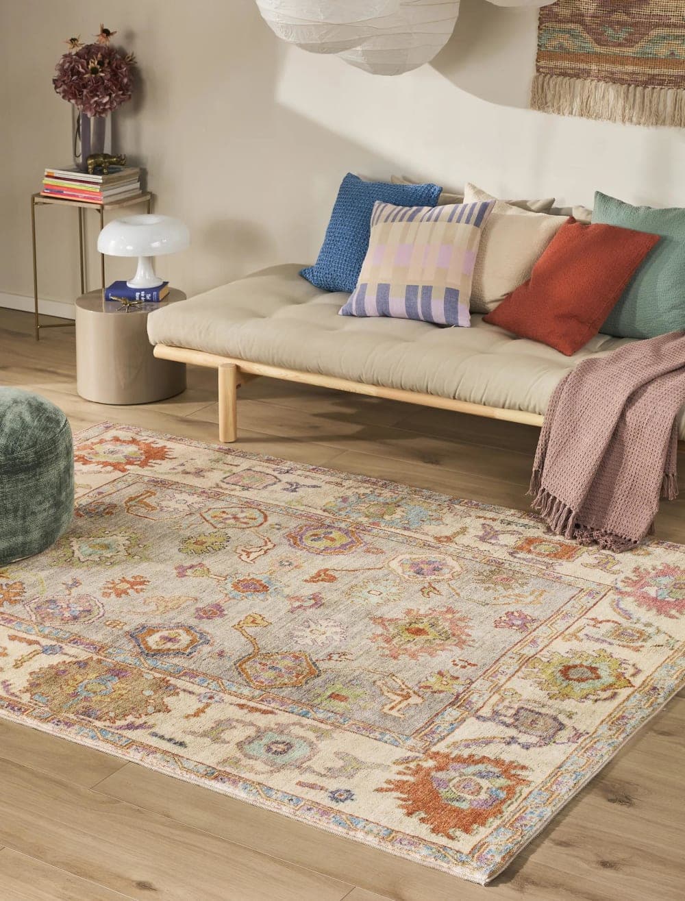 Alfombra multicolor de estilo vintage 200x300