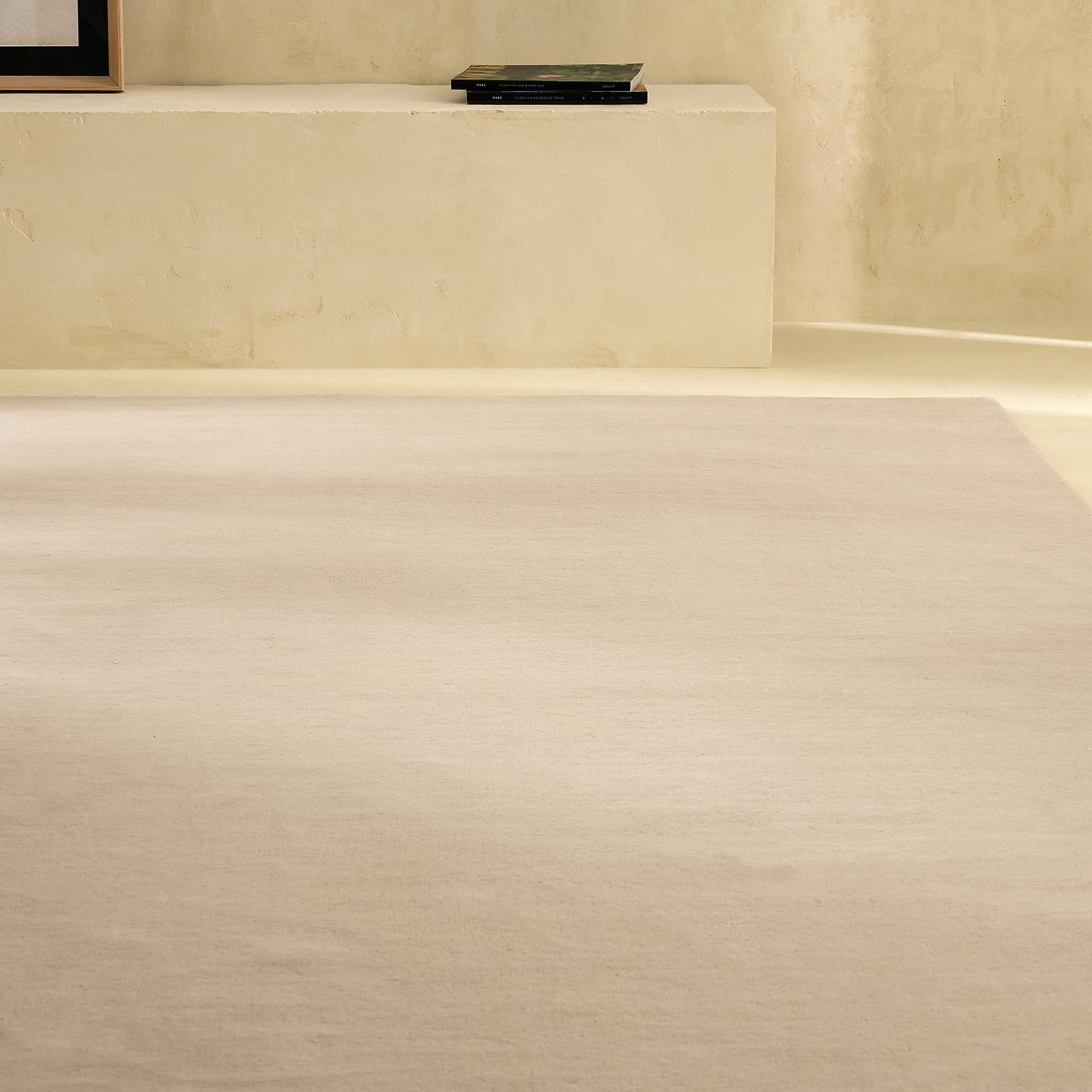 Alfombra tejida Atalanta color beige