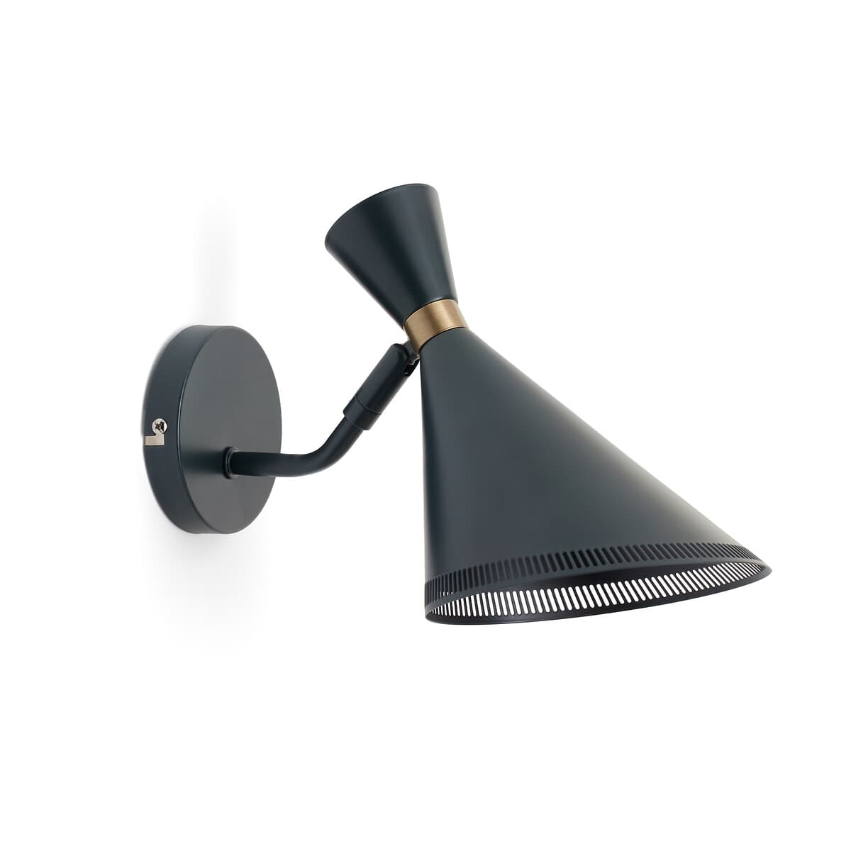 Aplique de pared negro estilo industrial