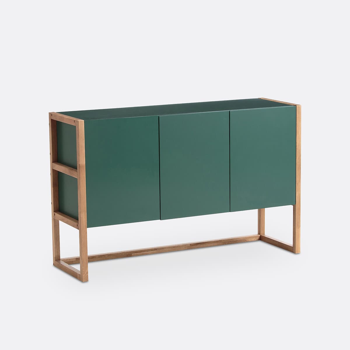 Aparador de madera y verde