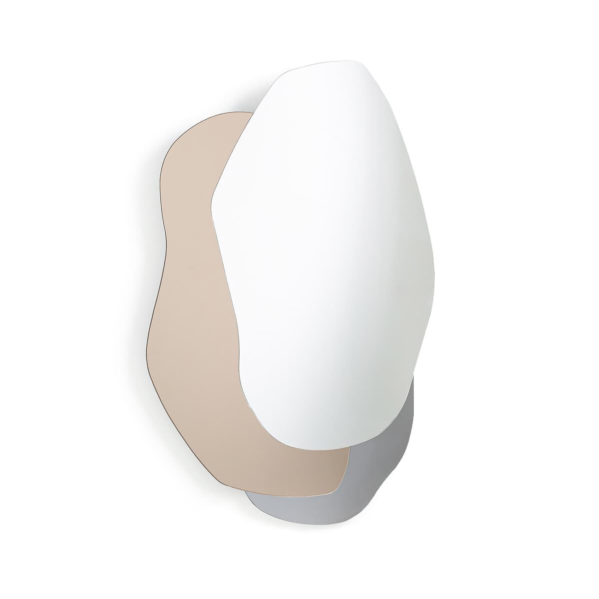 Espejo decorativo irregular de pared multicolor