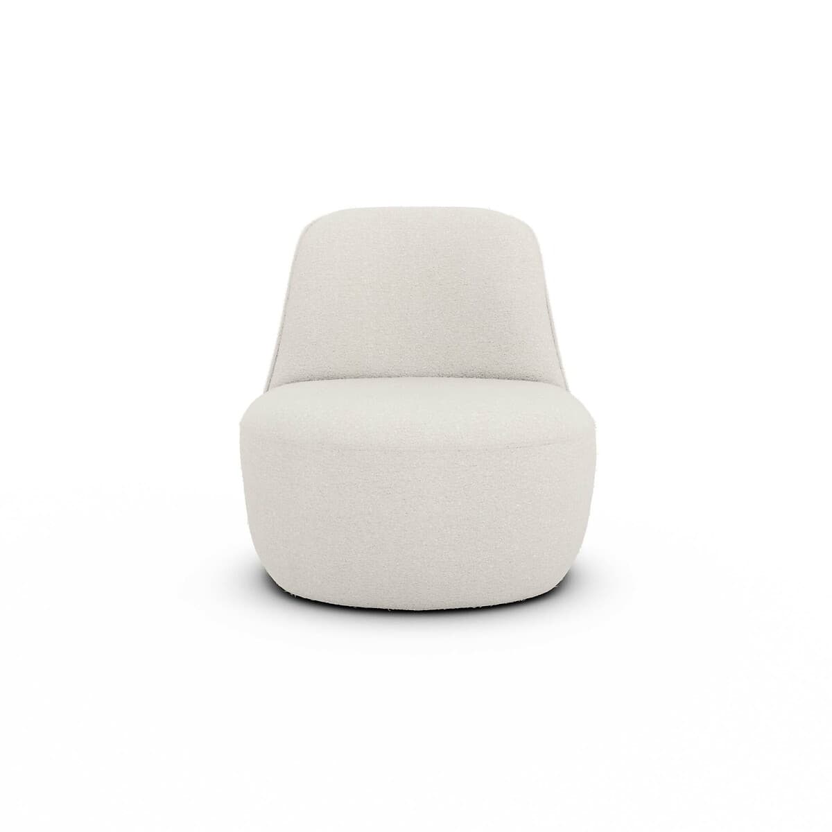Sillón Bouclé Sin Brazos Blanco