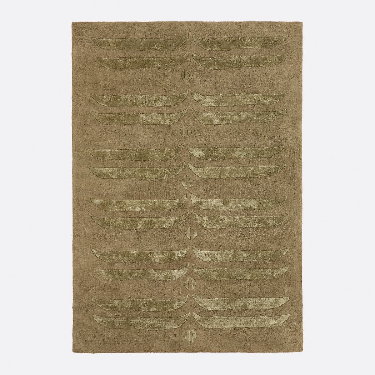 Alfombra rectangular con motivos geométricos