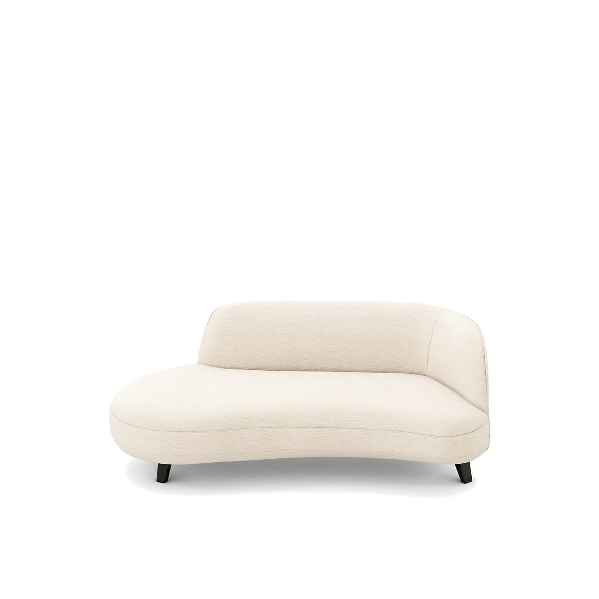 Sofá modular curvo beige