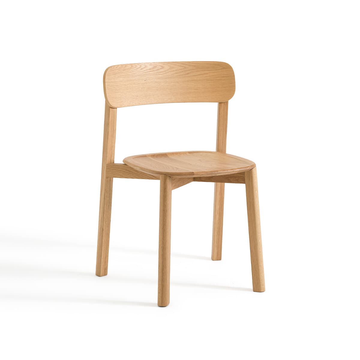 Silla de comedor de madera clara