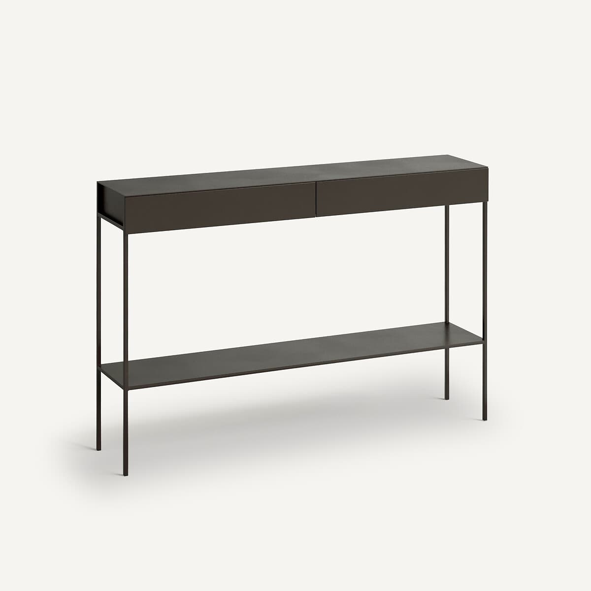 Consola recibidor moderna marrón oscuro