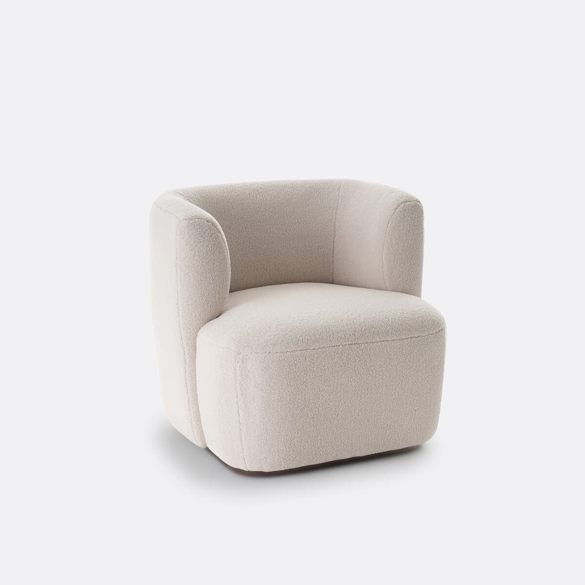 Sillón Bouclé Curvo Beige