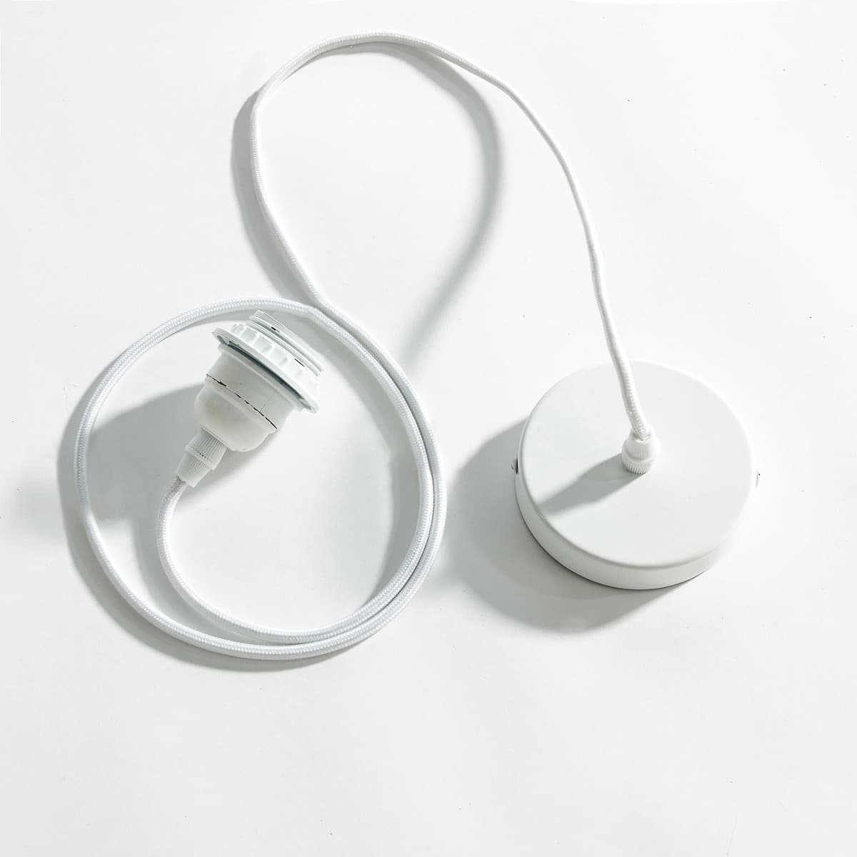 Colgante de luz minimalista blanco