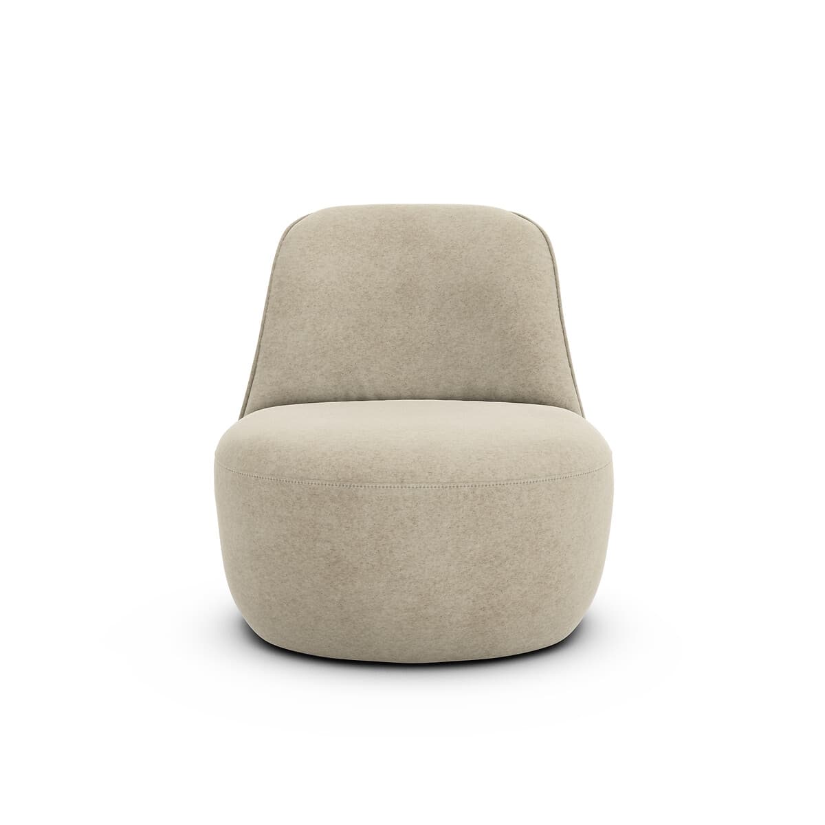 Sillón tapizado beige moderno