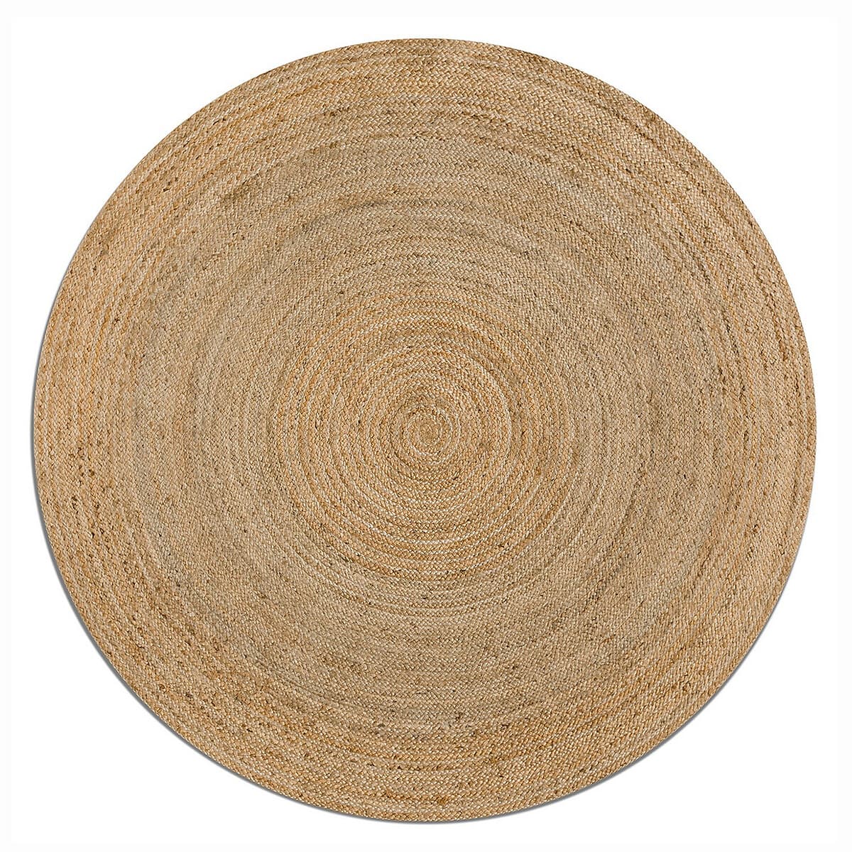 Alfombra redonda de yute natural