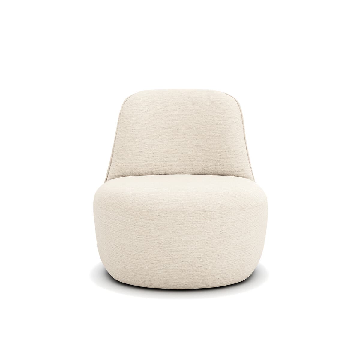 Sillón tapizado beige moderno
