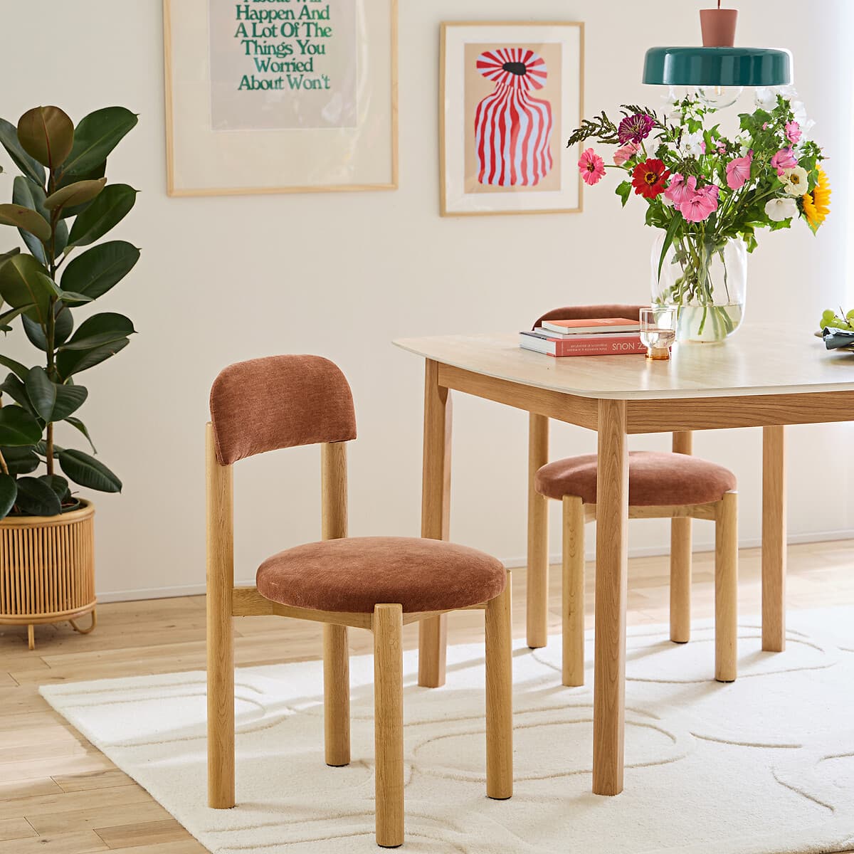 silla comedor madera tapizada, silla estilo escandinavo