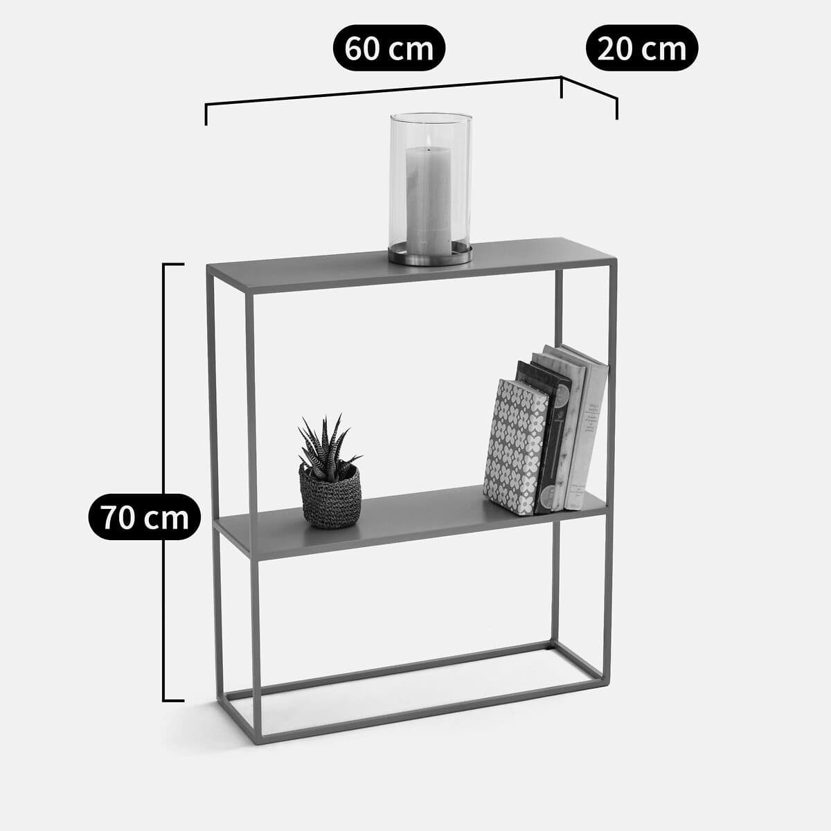 Consola recibidor gris minimalista