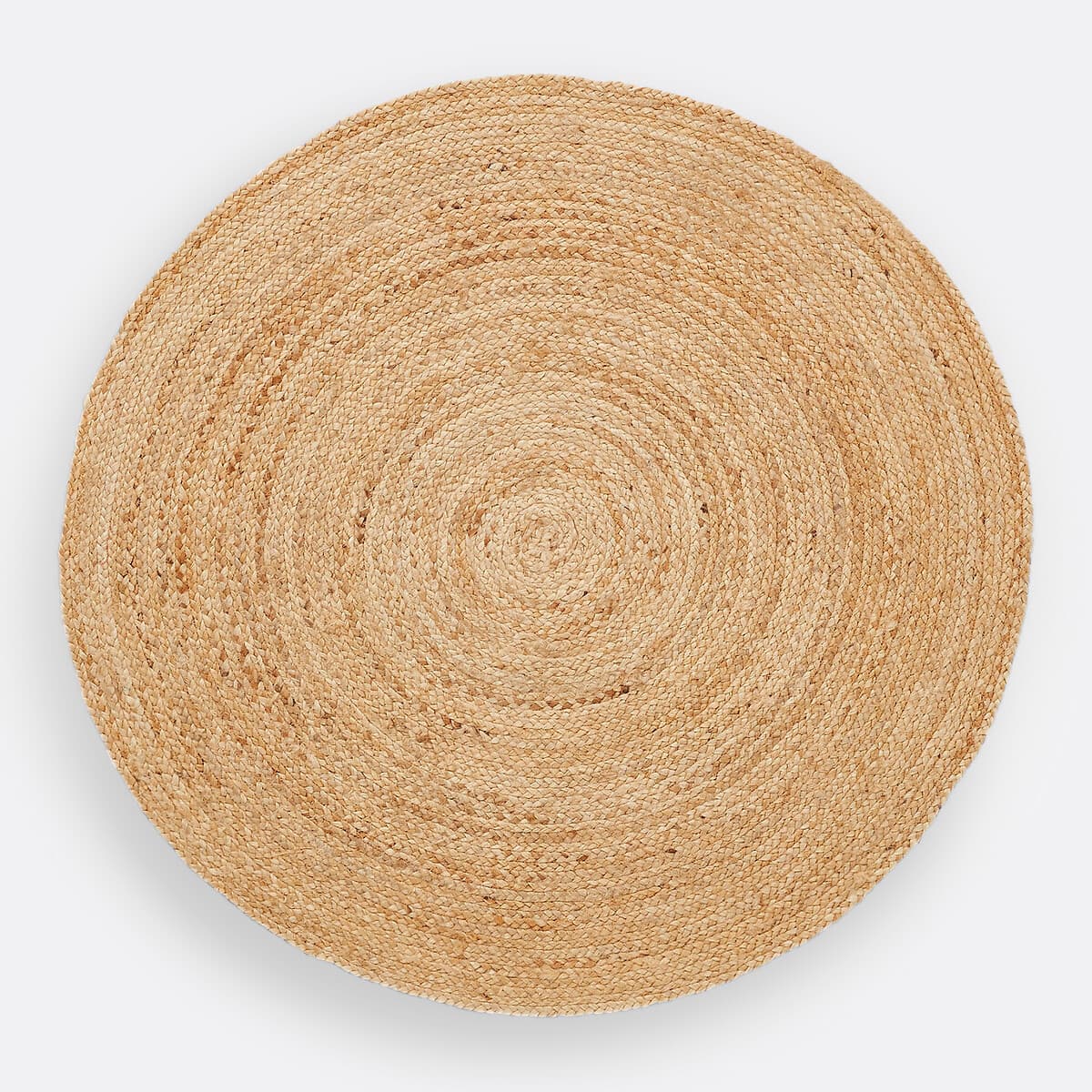 Alfombra redonda de yute natural