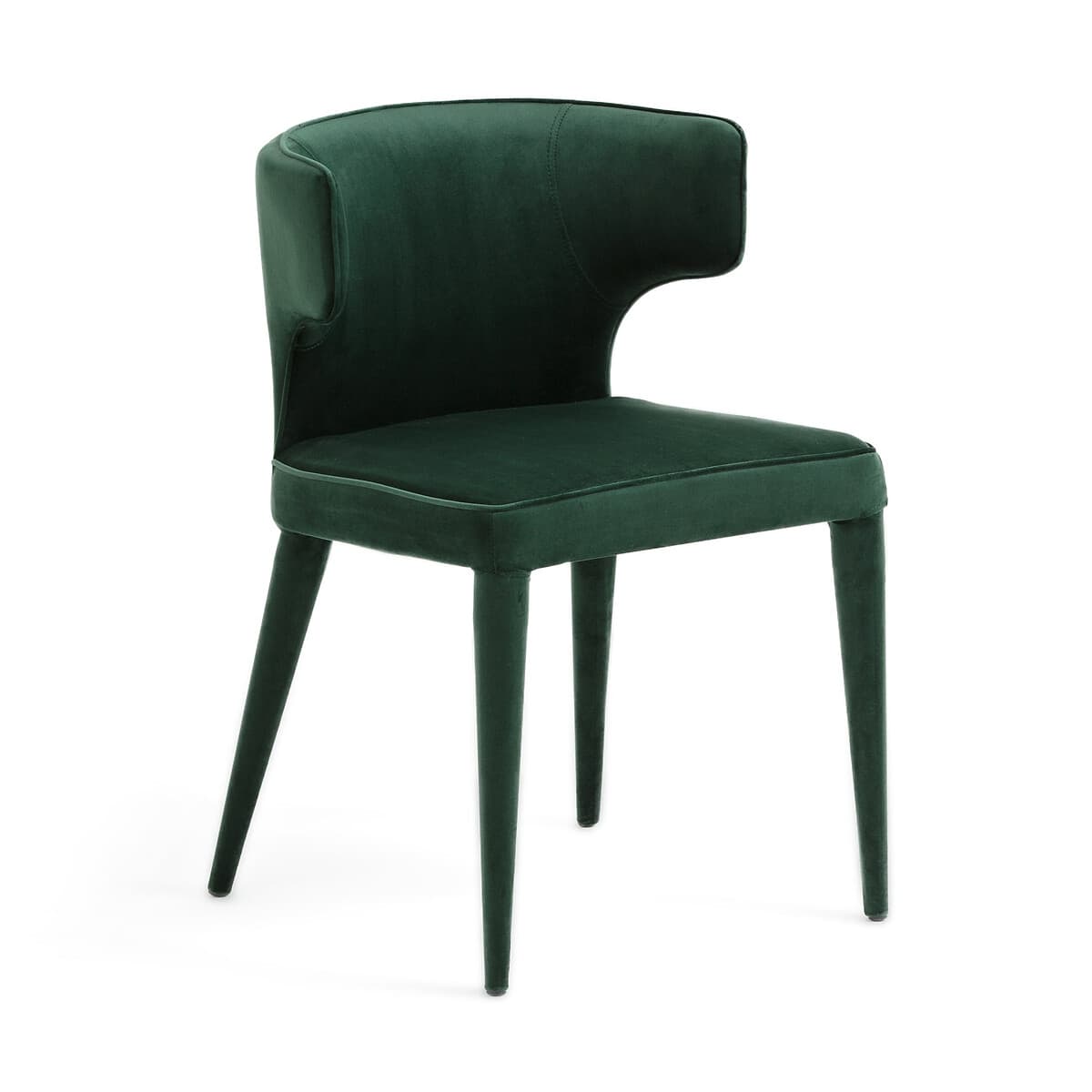 Silla de Comedor de Terciopelo Verde